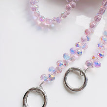 Load image into Gallery viewer, Rose Shimmer Crossbody Phone Strap