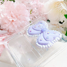 Load image into Gallery viewer, Purple Bow Phone Cover