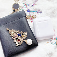 Load image into Gallery viewer, Glittery Christmas Tree Pin Pouch Set