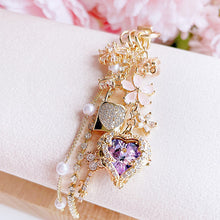 Load image into Gallery viewer, Purple Heart Phone Charm