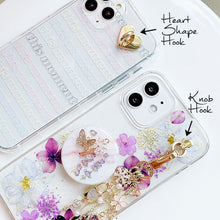 Load image into Gallery viewer, Purple Heart Phone Charm