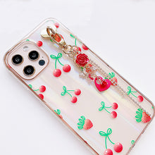 Load image into Gallery viewer, Red Rose Phone Charm
