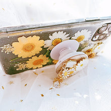 Load image into Gallery viewer, Orange with Blue Streaks Phone Grip