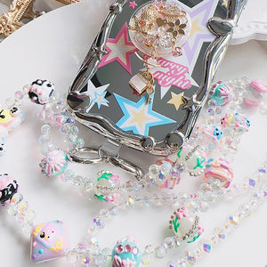Beary Crystals Crossbody Phone Strap