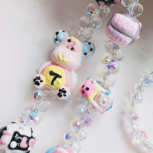 Beary Crystals Crossbody Phone Strap
