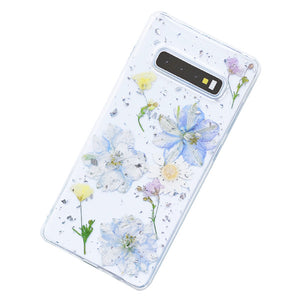 Custom Design - Pretty in Blue Floral Phone Cover
