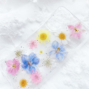 Pastel Flowers Transparent Phone Cover