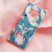 Load image into Gallery viewer, Flower Print Blue Phone Cover

