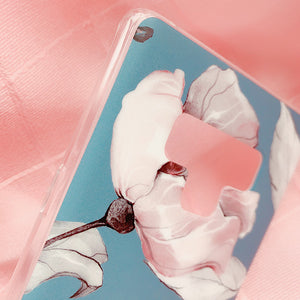 Flower Print Blue Phone Cover