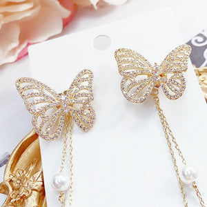 Butterfly Pearls Earring