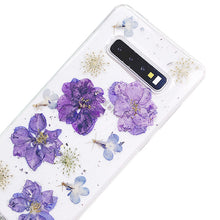 Load image into Gallery viewer, Lavender Blue Flowers Transparent Phone Cover

