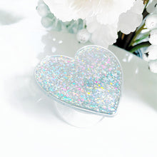 Load image into Gallery viewer, Glittery Heart Phone Grip

