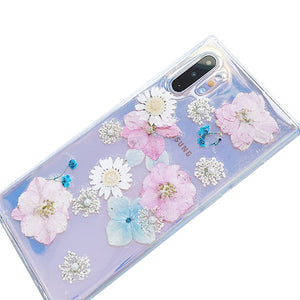 Custom Design - Pearly Flowers Floral Phone Cover