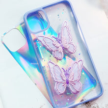 Load image into Gallery viewer, Dancing Butterflies Transparent Phone Cover

