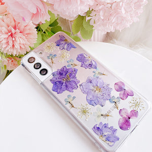 Violet Floral Phone Cover