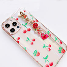 Load image into Gallery viewer, Red Rose Phone Charm
