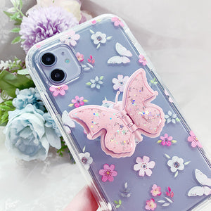 Butterflies Transparent Bumper Phone Cover