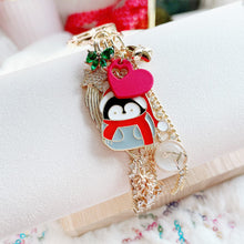 Load image into Gallery viewer, Christmas Penguin Bag Charm
