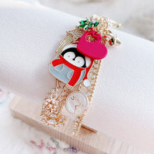 Load image into Gallery viewer, Christmas Penguin Bag Charm
