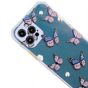 Purple Butterflies Print Phone Cover