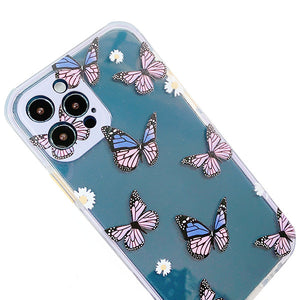 Purple Butterflies Print Phone Cover