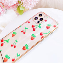 Load image into Gallery viewer, Strawberries and Cherries Phone Cover
