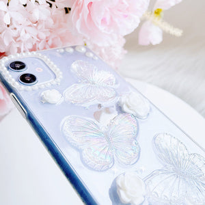 Butterflies and Pearls Phone Cover