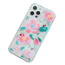 Load image into Gallery viewer, Pearly Flower Prints Phone Cover
