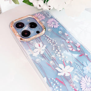 Flower Line Art Phone Cover
