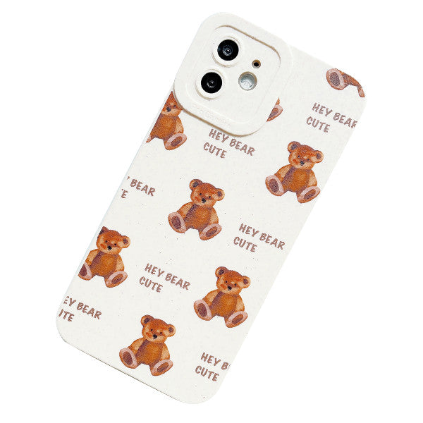 Hey Cute Bear Phone Cover